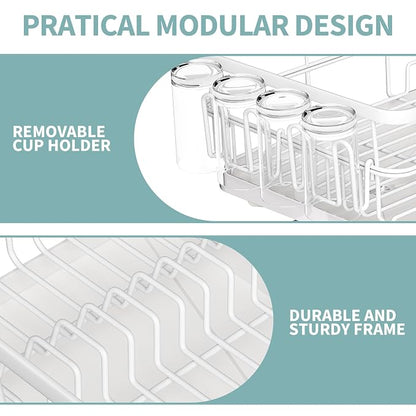 Dish Drying Rack for Kitchen Counter, Large Dish Racks - Image 5