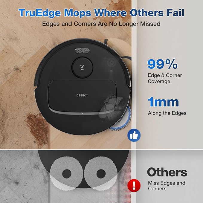 ECOVACS DEEBOT N30 Omni Robot Vacuum and Mop, 10000Pa Suction, TruEdge Adaptive - Image 2
