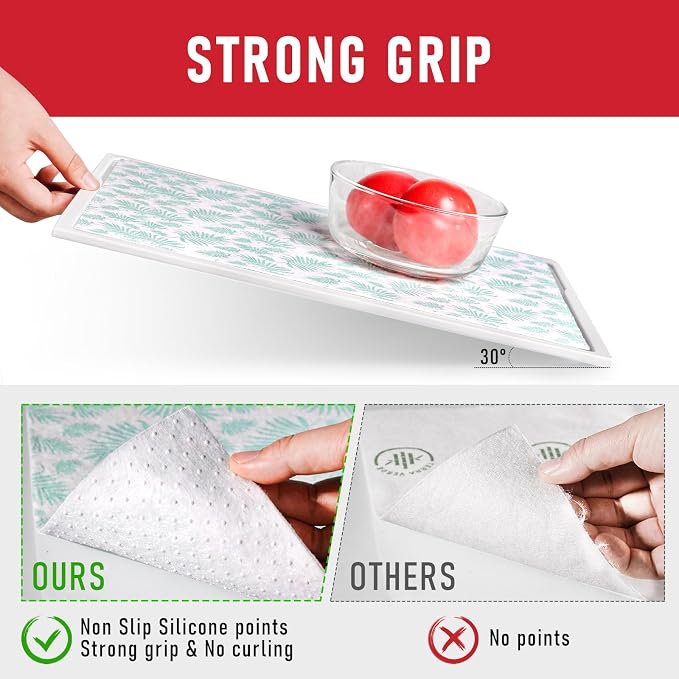 Cooyes Drawer and Shelf Liner for Kitchen Cabinets, Cloth Material, Non Slip - Image 3
