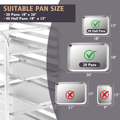 Bun Pan Rack, 20 Tier Bakery Rack - Image 4