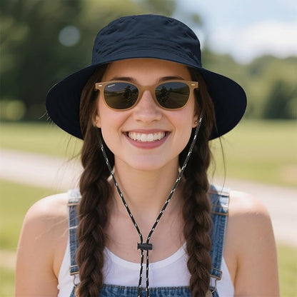 Durio Waterproof Bucket Hats for Woman UPF 50+ Sun Hat UV Protection Packable Rain Hats for Women Lightweight Hiking Hat