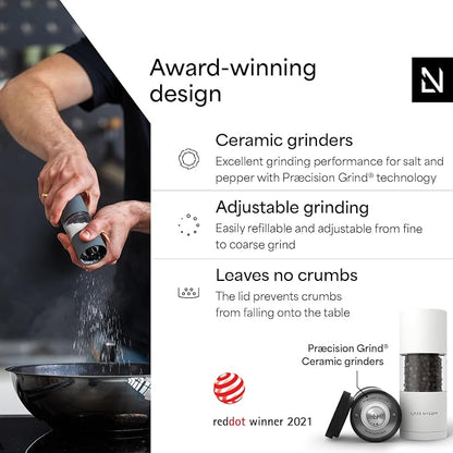 LARS NYSØM Salt and Pepper Grinder Set, Manual Salt and Pepper Mills - Image 2