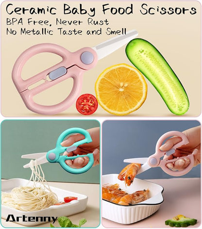 Ceramic Baby Food Scissors Kids - Image 2
