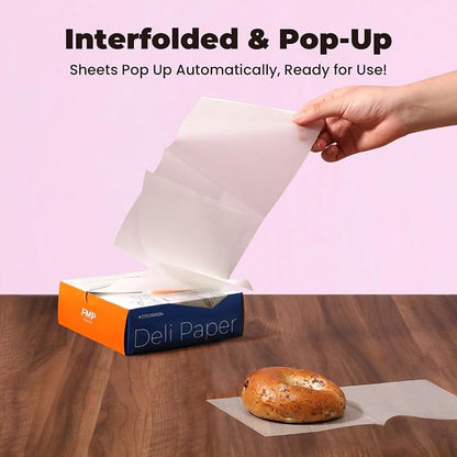 Fit Meal Prep 6 x 10.75" Wax Paper Sheets - Image 3