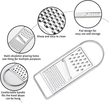 Graters for Kitchen, Cheese Grater Handheld Hand, Mini Cheese Grater Stainless - Image 3