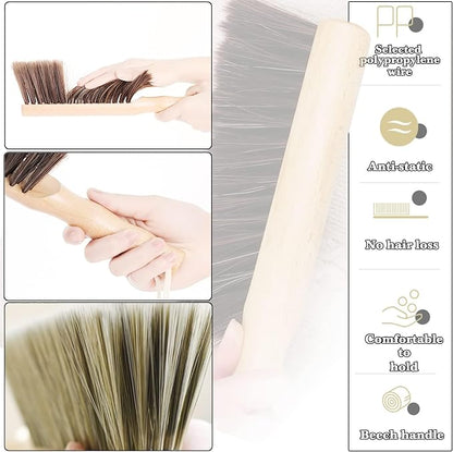 6Pcs Hand Broom Brush Beech Wood, Dust Brush, Duster - Image 5