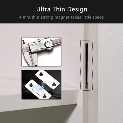 Cabinet Magnetic Catch, 10 Pack Ultra Thin Magnetic Cabinet Door Catch - Image 3