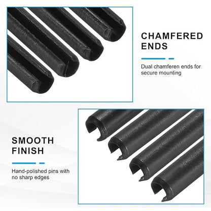 MECCANIXITY 120Pcs Slotted Split Roll Pins 2/25 Inch Dia. 3/10 Inch Length - Image 3