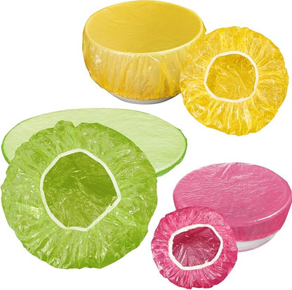 Boao 360 Pieces Reusable Elastic Food Bowl Storage Covers 3 Size Colorful Bowl - Image 4