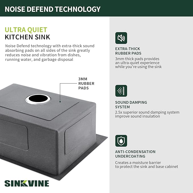 25-Inch Drop-In Kitchen Sink, SINKVINE 25" x 22" Stainless Steel Indoor and Outdoor Sink, Top Mount Large Deep Single Bowl Sink for Laundry Room, with Drain Strainer, Bottom Grid, Roll-up Drying Unit