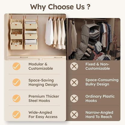 Homsorout Collapsible Hanging Closet Organizer - Image 5