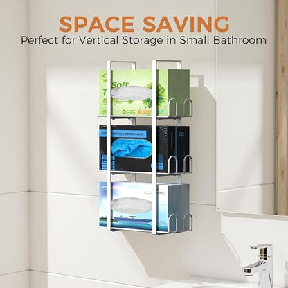 Glove Holder Dispenser for Wall Mount, Wall-Mounted Rubber Box Holder, Tissue - Image 6