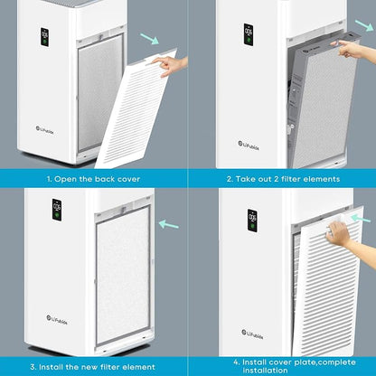 Y1000 Air Purifier Replacement Filter, 2-in-1 H13 True HEPA and High-Efficiency - Image 7