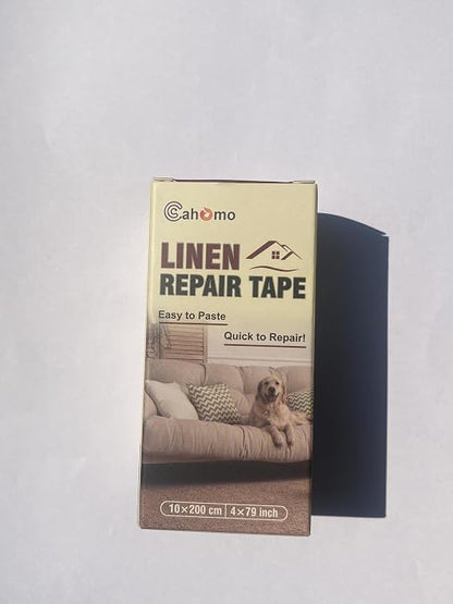 Linen Repair Tape 4x79 inch, Self Adhesive Fabric Patches, Linen Patch Tape Kit - Image 7