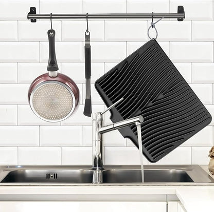 TIKNIK Silicone Dish Drying Mat, Stone Drying Mat - Image 3