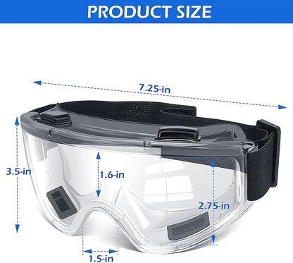 OXG 6 Pack Safety Goggles ANSI Z87.1 Glasses, Anti-Fog Protective Safety - Image 3