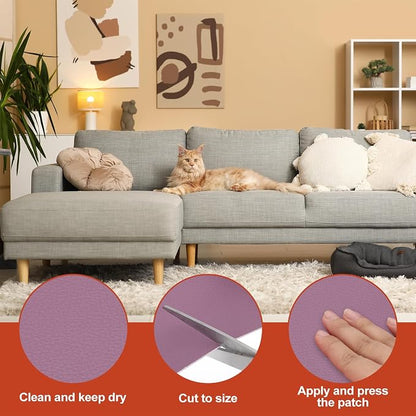 PATIKIL Leather Patches Tape for Furniture, 6.3 x 61 Inch Self Adhesive Vinyl - Image 3