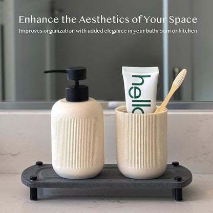 2PCS Instant Dry Sink Caddy Organizer, Fast Drying Sponge and Soap Dispenser - Image 4