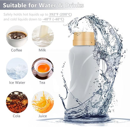 Collapsible Water Bottles 2 Pack,Leak Proof,Reuseable BPA Free Silicone Foldable Water Bottles,Durable Lightweight for Travel Gym Camping Hiking,Compact Size Portable Sports Water Bottle (Black&Grey)