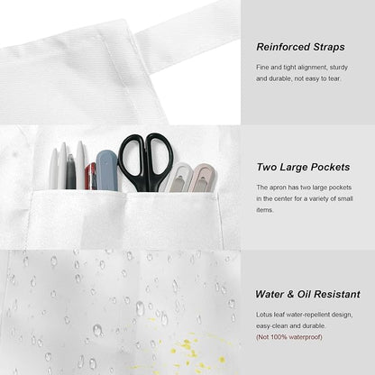 15 Pcs Adult Aprons Bulk with Pockets Adjustable Bib Chef Apron - Image 3