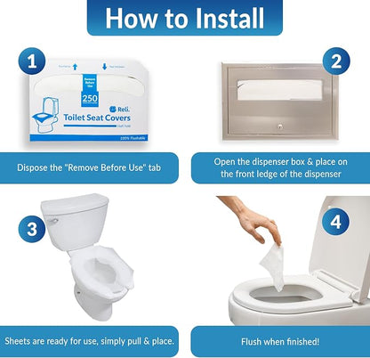 Reli. Toilet Seat Covers | Disposable Toilet Seat Cover - Image 3