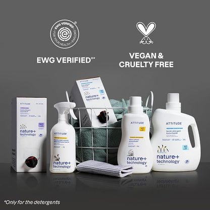 ATTITUDE Liquid Laundry Detergent Refill, EWG Verified, HE Compatible, - Image 6