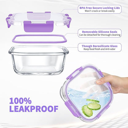 34pcs Glass Food Storage Containers - Image 3