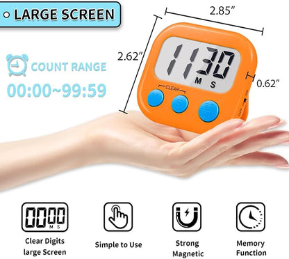 Timer for Kids Teachers Supplies Digital Kitchen Timers for Cooking Large - Image 3