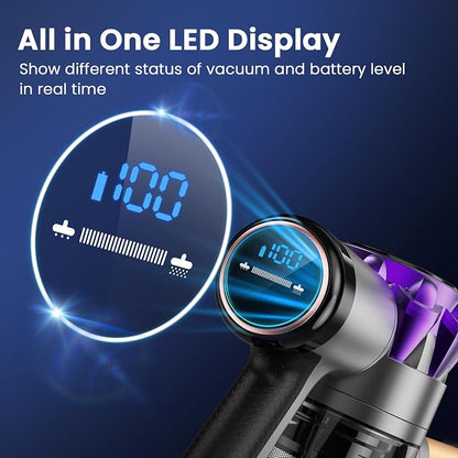S3P Cordless Vacuum Cleaner, 45kPa Powerful Suction Vacuum Cleaners - Image 3