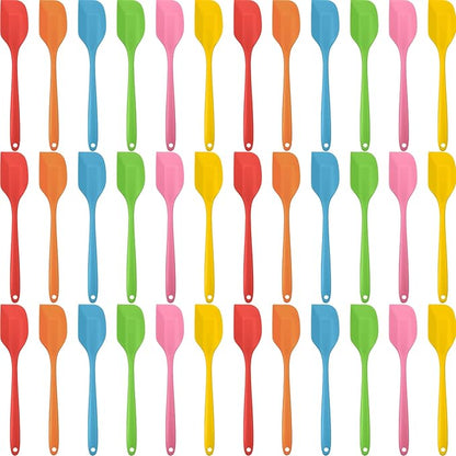Irenare 36 Pcs Mini Silicone Spatulas Bulk 8.3 Inch Heat Resistant Scrapers by Irenare