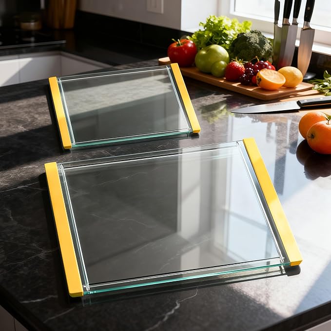 Tempered Glass Cutting Board Set by Glasscuisine