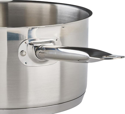 Winco Heavy-Duty Stainless Steel Sauce Pan - Image 3