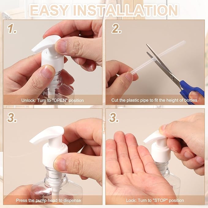 uxcell 12 Pcs Soap Dispenser Pump Heads Soap Dispensers Top Pumps Replacement - Image 5