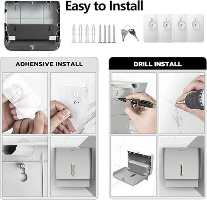 Multifold Paper Towel Dispenser Wall Surface Mounted Compatible - Image 2
