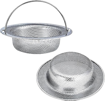 Kitchen Sink Strainer, 4.5" Diameter, Stainless Steel, Rust Free and Dishwasher by JUNADAEL+J