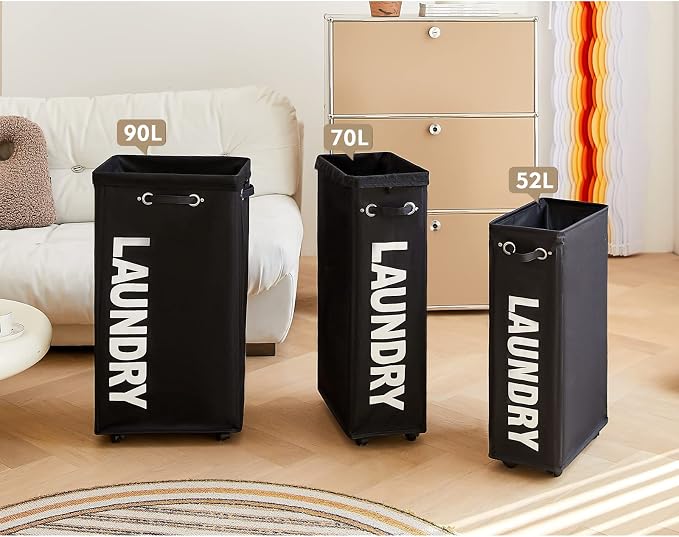 DOKEHOM 29-Inches Enlarged Slim Laundry Basket - Image 8