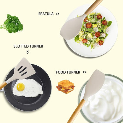 MIBOTE Silicone Cooking Kitchen Utensils Set - Image 3