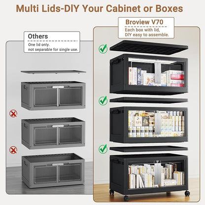 BROVIEW 160QT Stackable Storage Bins - Image 3