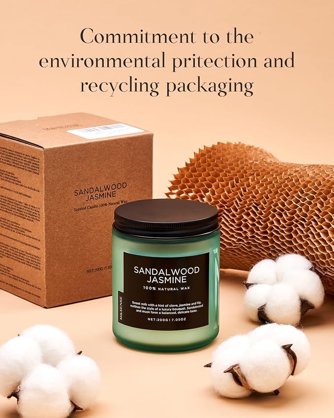 M&SENSE Coffee Candles Scented Strong, Organic Natural Soy Wax - Image 8