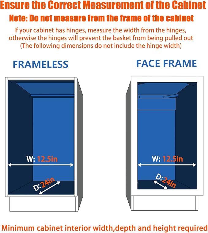 ROOMTEC Pull Out Cabinet Organizer, Cabinet Pull Out Shelves 11" W x 21" D - Image 4
