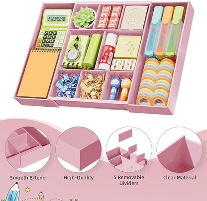 Marbrasse Expandable Desk Drawer Organizer, Desk Organizers and Accessories - Image 7