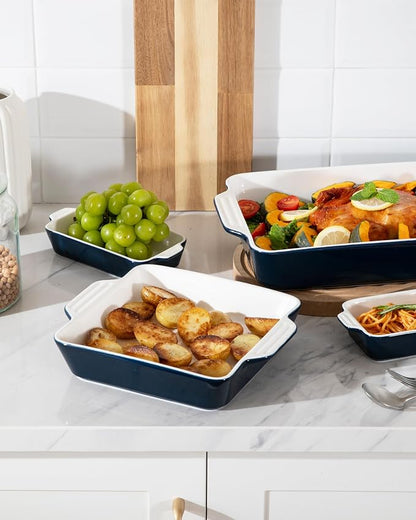 Sweejar Ceramic Bakeware Set of 4, Casserole Dishes - Image 5