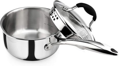 AVACRAFT Tri-Ply Stainless Steel Saucepan by AVACRAFT