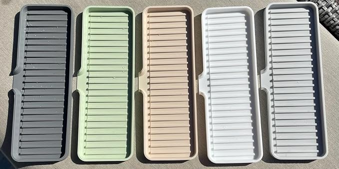 Happitasa Silicone Soap Dish Tray and Sponge Holder - Image 5