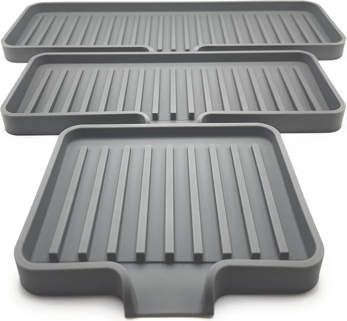 Happitasa Silicone Soap Dish Tray and Sponge Holder - Image 5