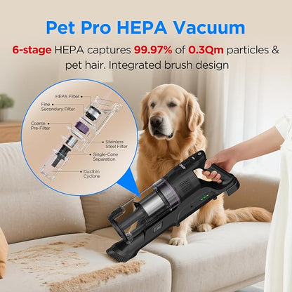 CANDY Cordless Vacuum Cleaner, Stick Vacuum Cordless Rechargeable, 45Mins - Image 5