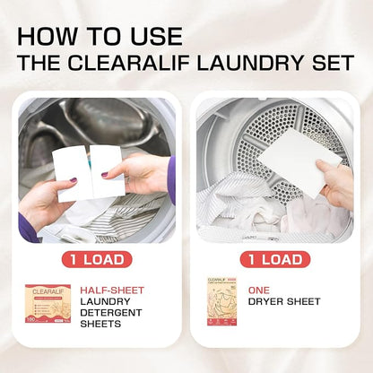 CLEARALIF All in One Laundry Detergent Sheets Kit, Magnolia Scent, 160 Loads - Image 5