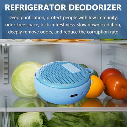 Refrigerator Deodorizer, Fridge Odor Absorber, Mini USB Rechargeable Ozone Odor - Image 2