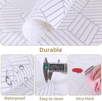 Shelf Liners for Kitchen Cabinets Non Adhesive Shelf Liner Paper Non-Slip - Image 2