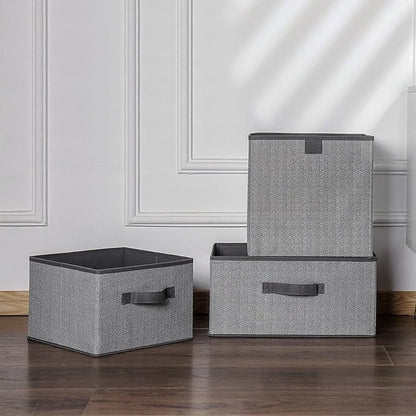 Storage Baskets, 11.8-Inch Woven Fabric Bins, Storage Cubes - Image 8